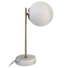 TABLE LAMP MARBLE WHITE     - TABLE LAMPS